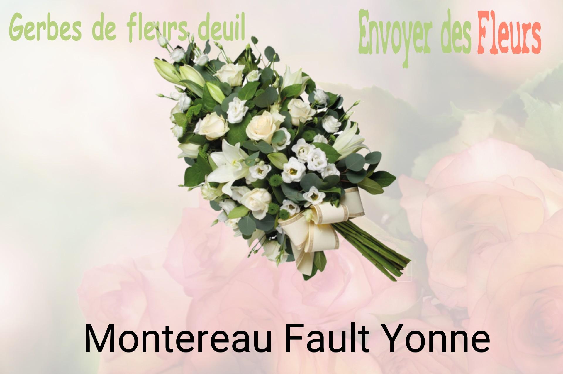 Gerbe de fleurs de deuil livrée à Montereau-Fault-Yonne